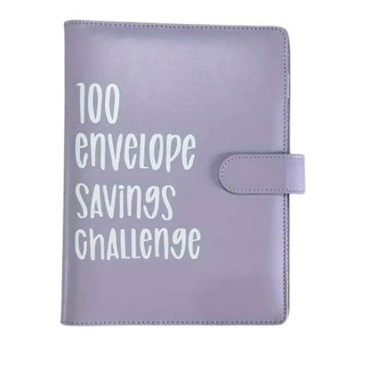 100 Envelope Saving Challenge Binder, Budget Binder, Monthly Budget Planner and Savings Challenge Planner, Money Organizer Notebook, Savings Tracker Organizer