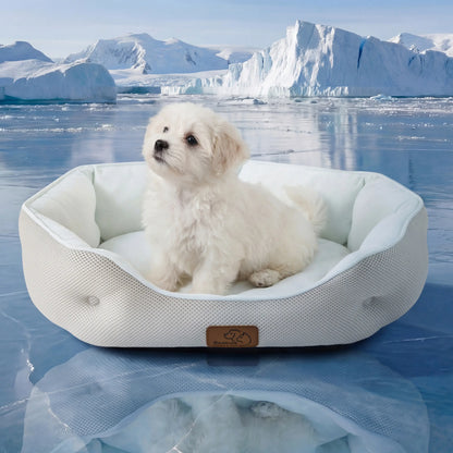Bedsure Cooling Thin & Thick Mat for Dogs – Q-MAX>0.4 Washable Pet Cooling Pad, No Gel, No Electric, Non-Slip Summer Crate Bed for Large Dogs