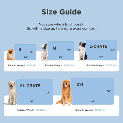 Bedsure Cooling Thin & Thick Mat for Dogs – Q-MAX>0.4 Washable Pet Cooling Pad, No Gel, No Electric, Non-Slip Summer Crate Bed for Large Dogs